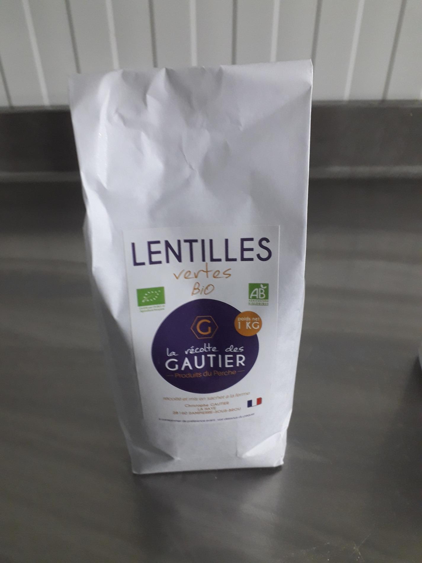 lentilles vertes bio